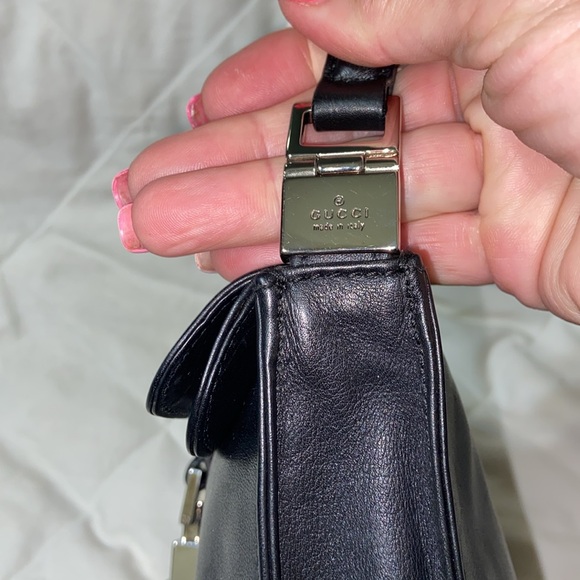 Vintage Like new GUCCI Jackie Shoulder Bag Leather Black - Picture 7 of 15